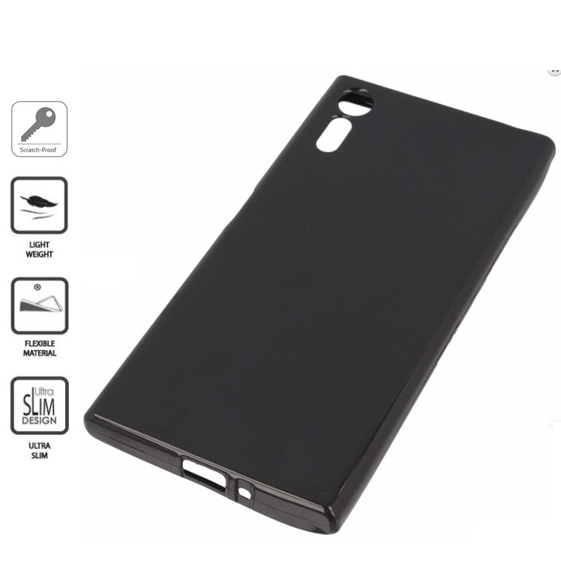 Silikoninis 1mm. storio dėklas - juodas (XPERIA XZ/XZS) Silikoninis 1mm. storio dėklas - juodas (XPERIA XZ/XZS)